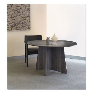 Safco® Medina Laminate Series Round Conference Table Top, 48 Dia, Gray Steel freeshipping - TVN Wholesale